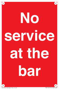 No service at the bar